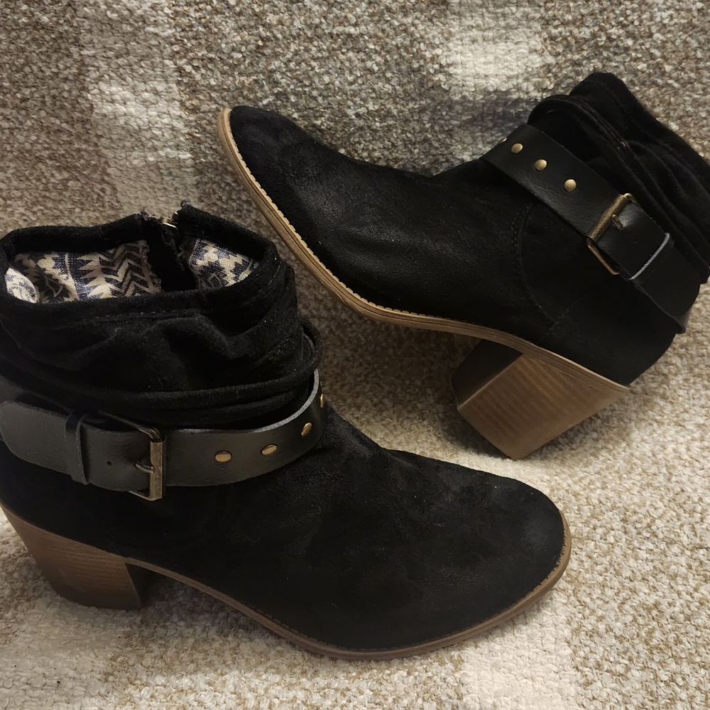 Black Suede Ankle Boots